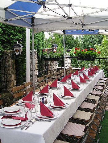 Terrasse im Hotel Aqua in Budakeszi - Wellnesshotel nahe Budapest