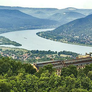 Hotel Silvanus Visegrad - Ausblick auf der Donau im Hotel Silvanus