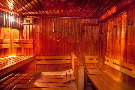 Sauna in dem neuen Hotel Museum Budapest